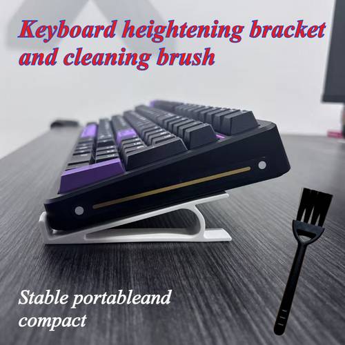 3pcs keyboard riser stand with cleaning brush convenient for typing suitable for use home supplies computer gaming accessories