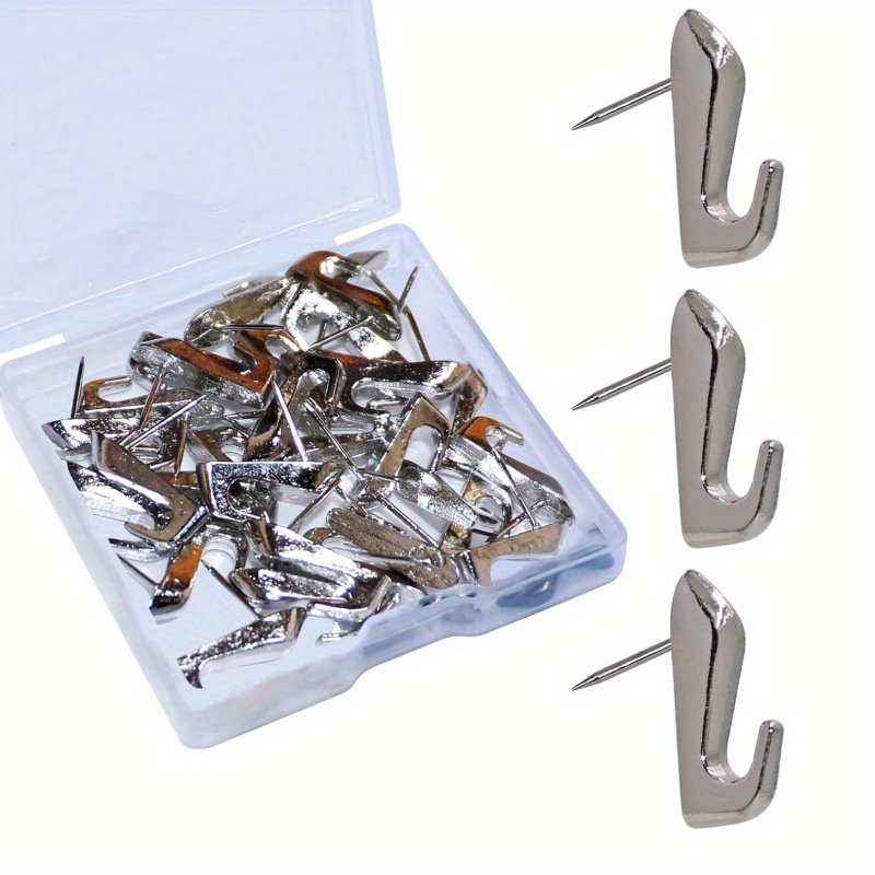 30pcs Push Pin Picture Hooks, Thumbtacks for Wall Hanger, Picture Hanging  Nails for Wall, Decorative Thumb Tacks for Hanging, Bulletin Board Hooks