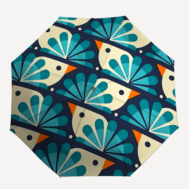 1pc A Compact Umbrella Featuring A , With An Automatic Open/close Mechanism, A 8-rib Canopy, Lightweight And Portable For Daily Use, Making It A Great Gift And Essential For Outdoor Activities