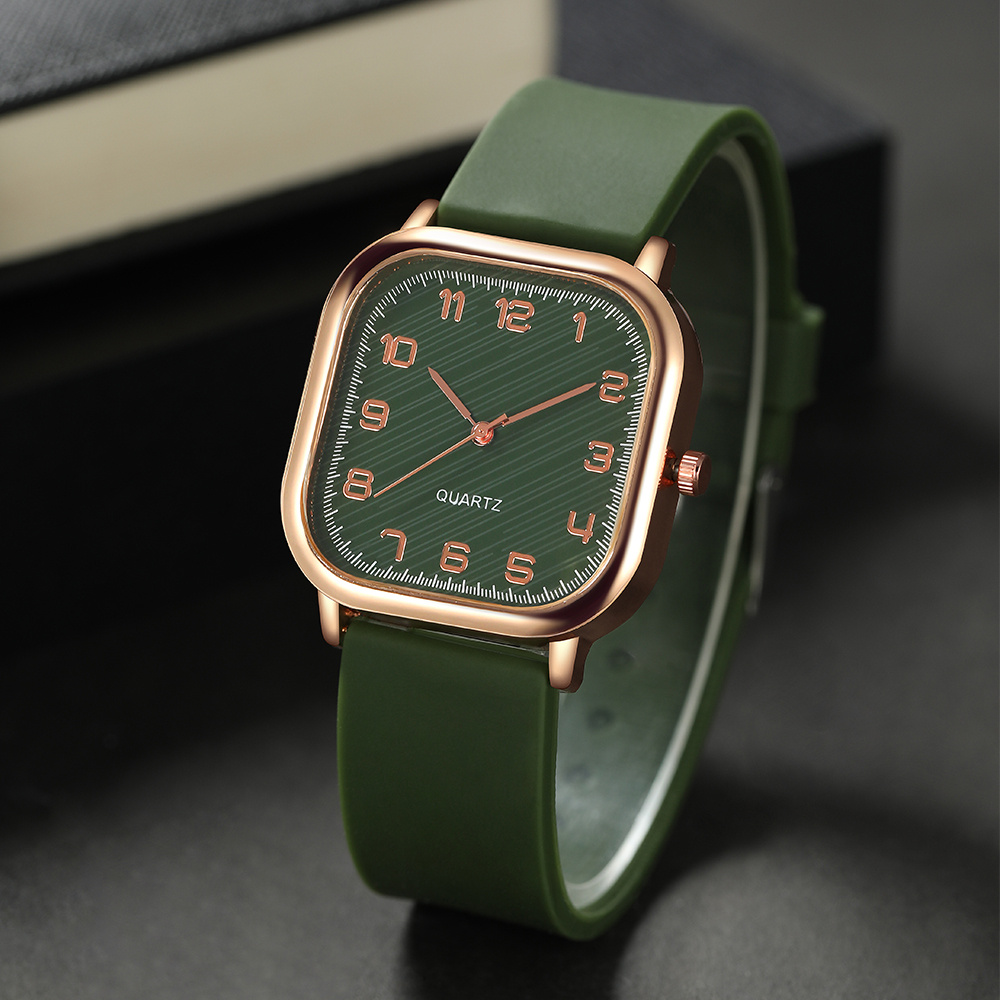 New Women's Quartz Watch, Square Dial Design