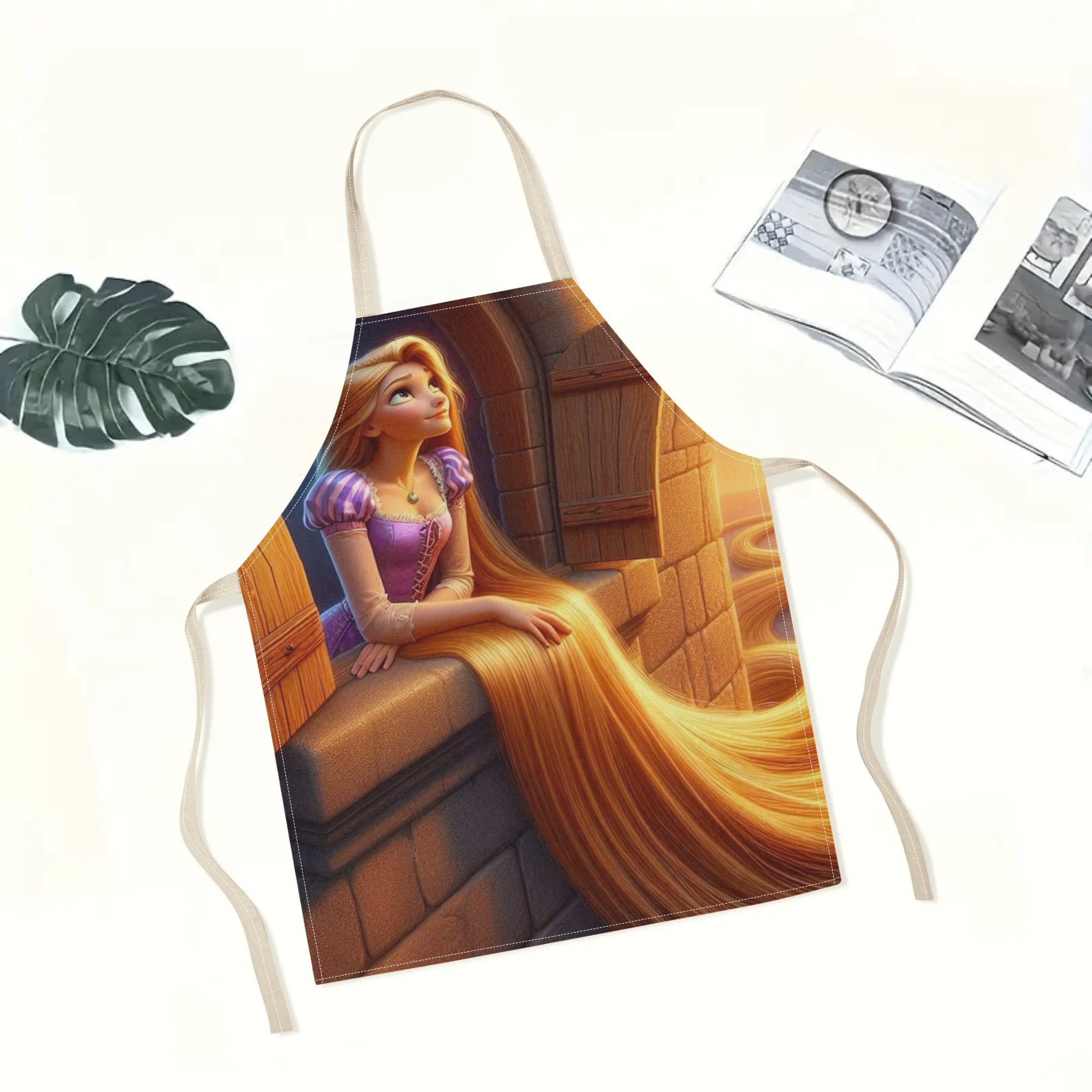 disney   waterproof apron -   polyester,  , no-lining, ideal for hotels, supermarkets, restaurants, fruit shops, milk tea stands, and home use details 0