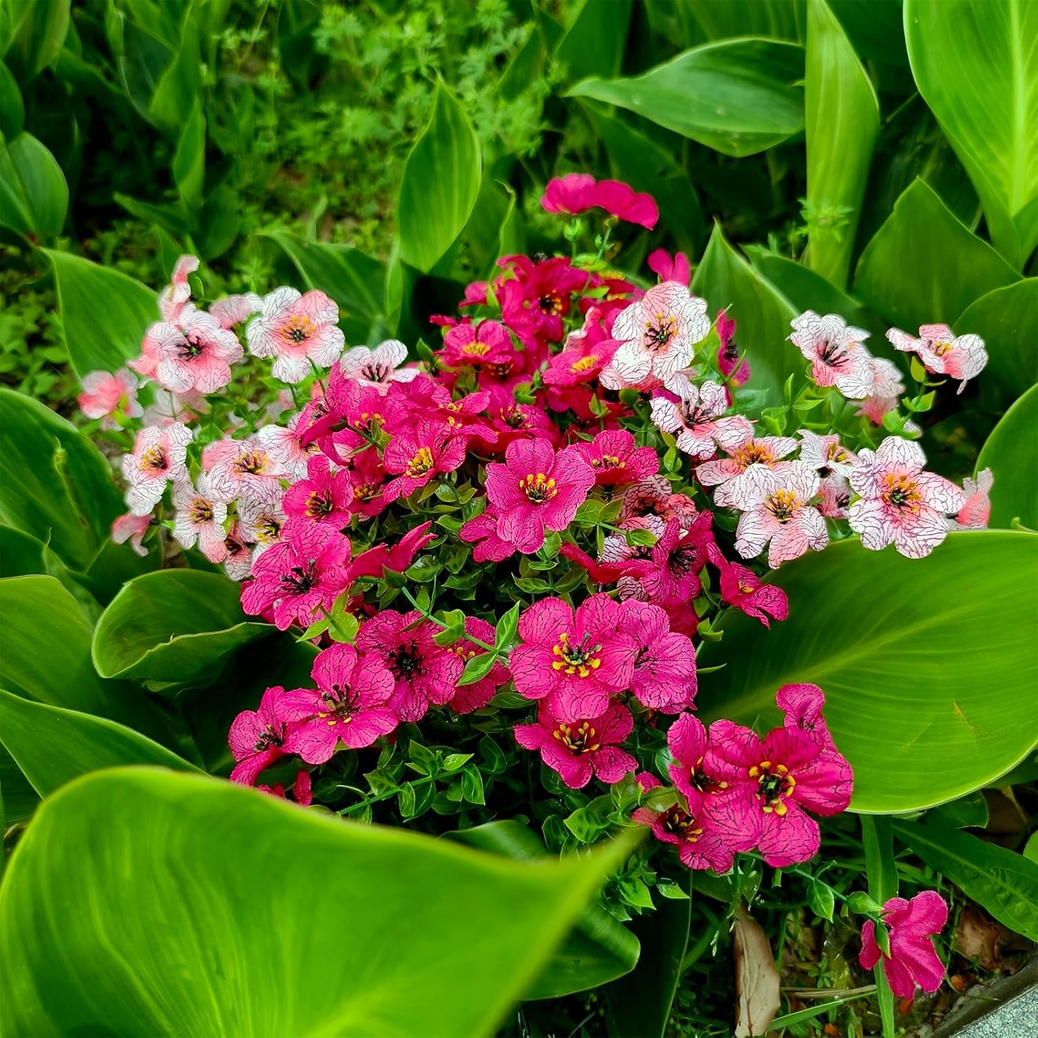 50 bündel künstliche seidenblumen uv
