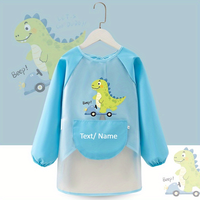 TEMU 1pc Custom Personalized Art Aprons -with Photo/text/logo, Double-sided Design, Multiple Utility Pockets-durable Polyester Aprons For Painting
