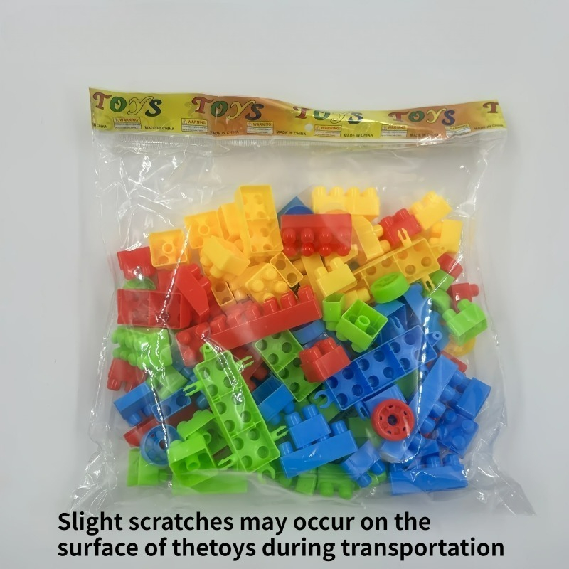 200pcs Educational Puzzle Building Blocks Safe And Materials | Storage Habits And Fine Motor Skills Development And Creative Game Parent-child
