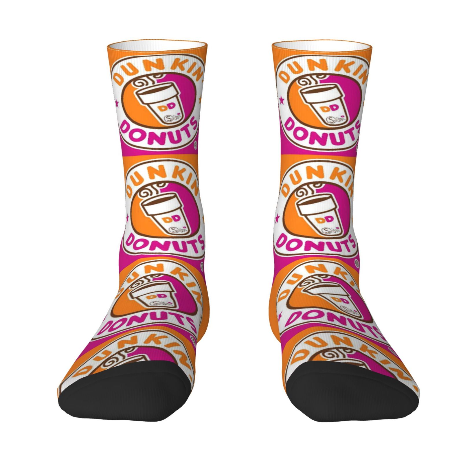 TEMU Donut-themed Novelty Socks With Mouth-watering Patterns, Printed, Machine Washable, A Fun Gift
