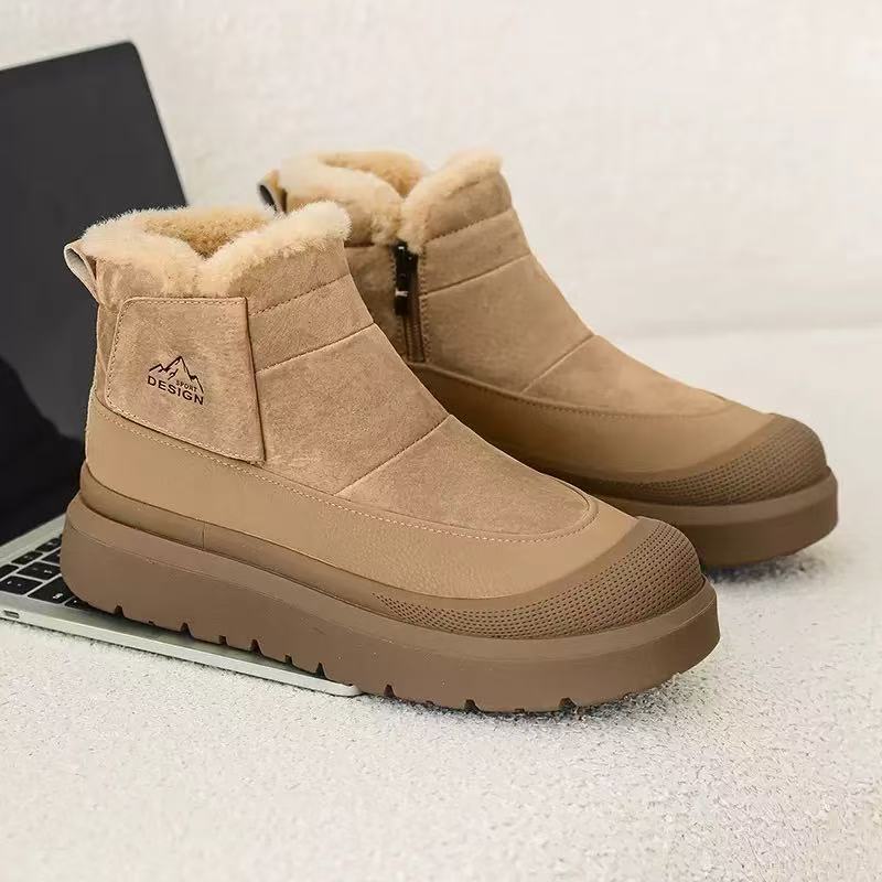 Image of New Model Snow Boots, Men's Outdoor Shoes, Thick Fleece Boots, Men's Winter Outdoor Snow Boots, Commuting Shoes, Autumn And Winter Boots