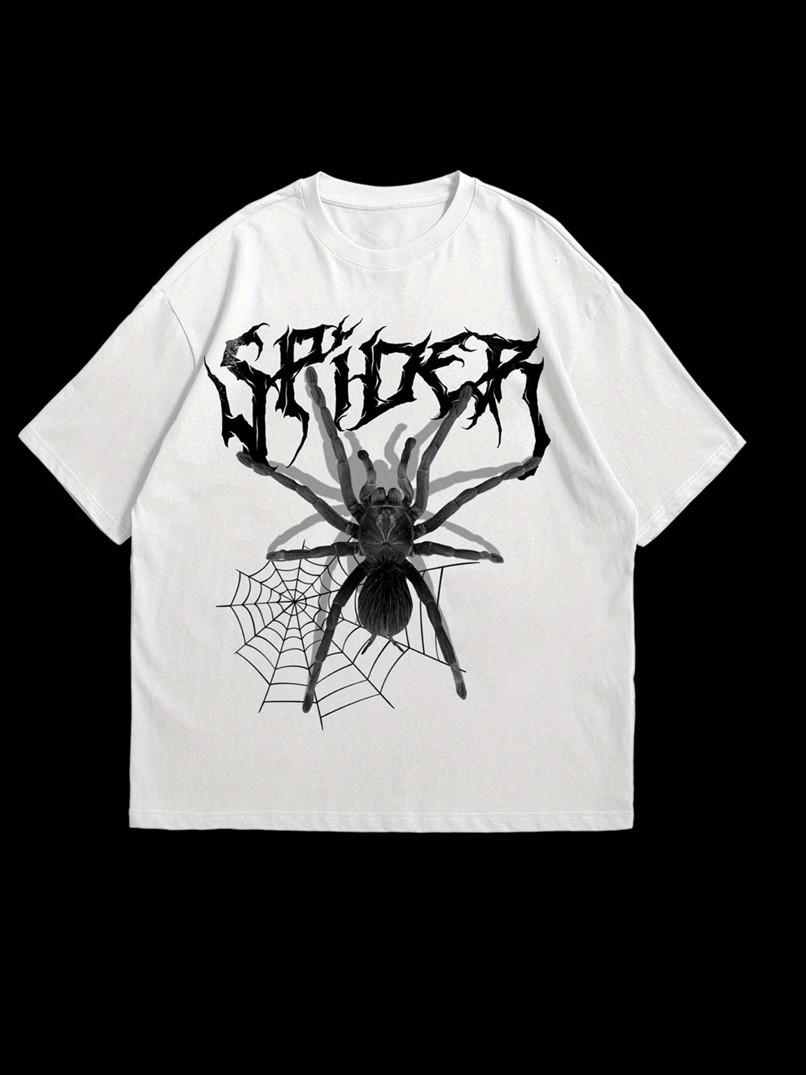 HWY×US/Big Spider Web L/S T-Shirt Vintage Rare Goosebumps Shirt Spiderweb Black Youth L Made