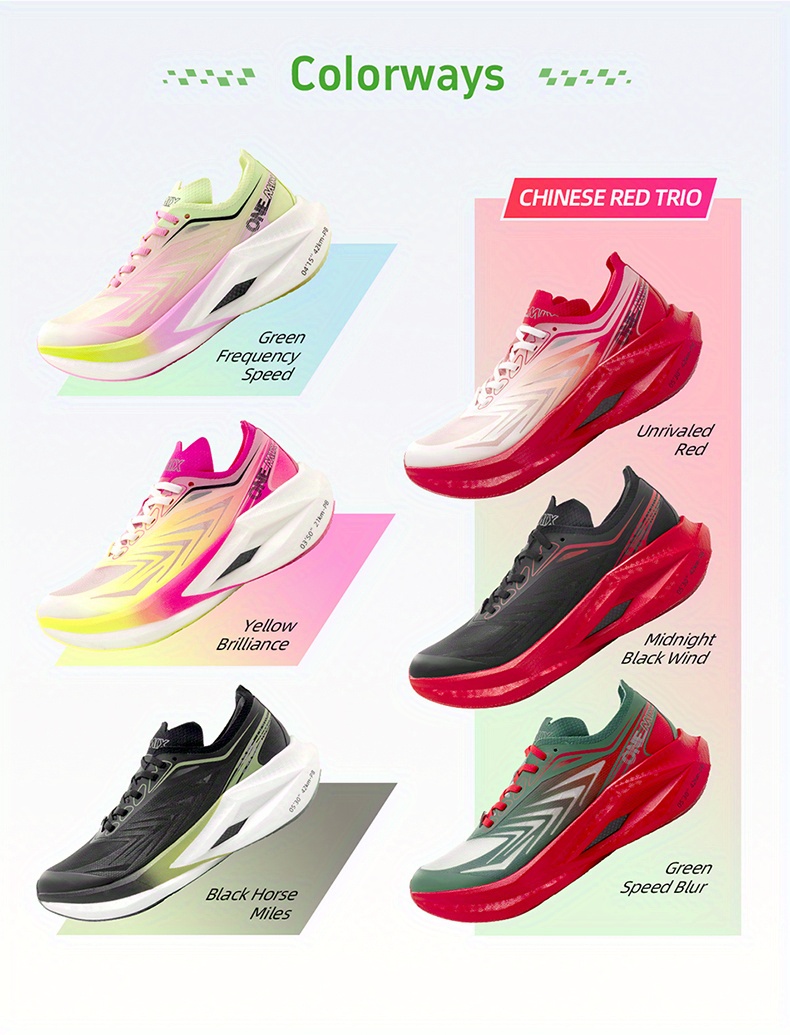 Sneakers, Lightweight Design Professional Carbon Plate Racing Running Shoes, Cushioned and Breathable, Full-sole Carbon Plate, Specialized for Marathon, Sprint, and Racing Training