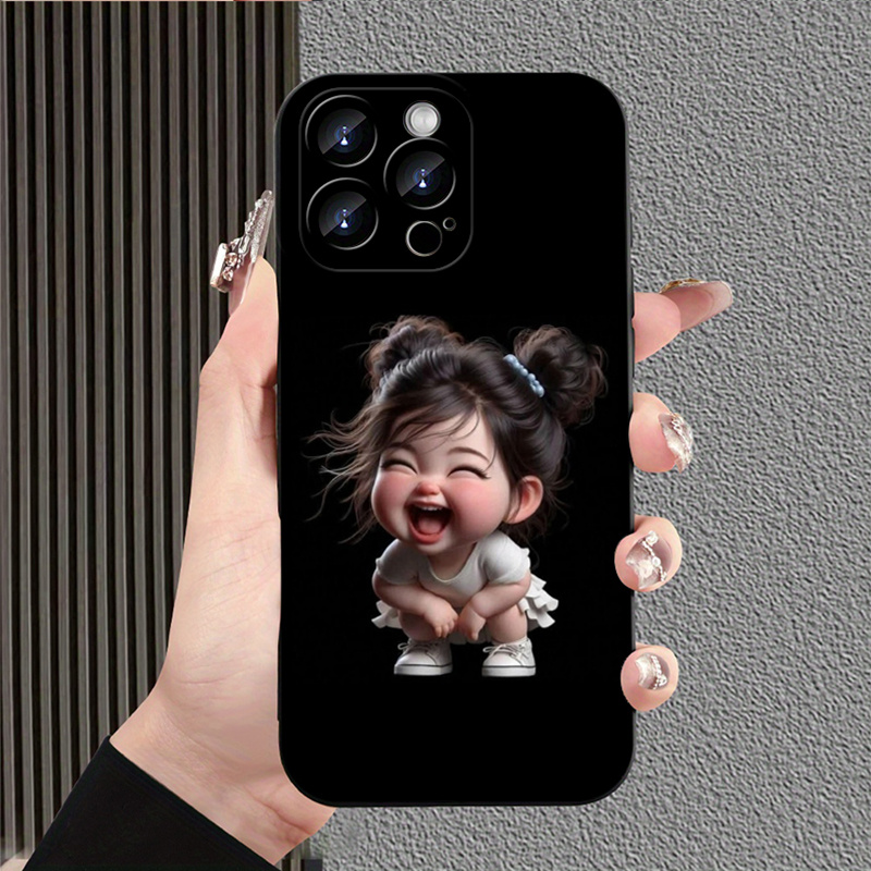 TEMU Phone Case - Cartoon Doll Girl Wallpaper Pattern. A Stylish And Elegant Tpu Phone Case With A And Shock Resistance, Specifically Iphone 17, 16,