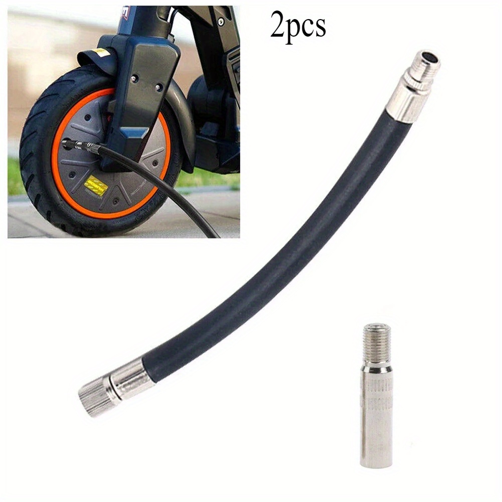 2pcs Scooter Tire Inner Tube Inflator Extended Hose Scooter Accessories New Extended Fuel Nozzle