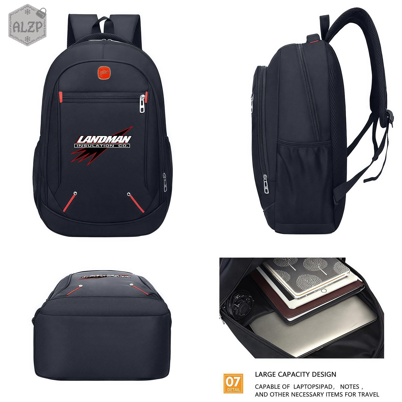 TEMU 1pc Thermal Backpack: Designed With Premium Oxford Fabric For Outdoor Gear And Daily Commutes. This Durable Thermal Backpack Features A Spacious