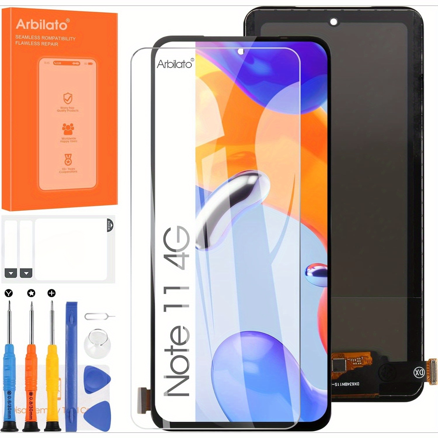 Touchscreen Originale Xiaomi Nero Display Touchscreen LCD Incell Per Xiaomi Redmi Note 11S - Compatibile Con MZB0AQWEU, Colore Nero Display Originale Per Xiaomi - Foto 2