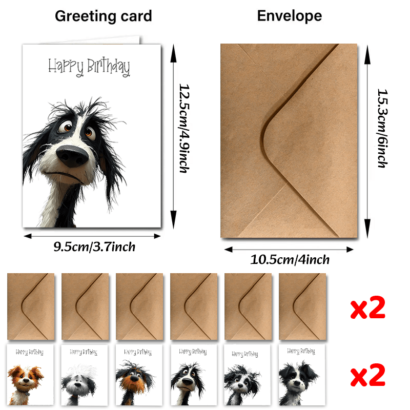 Image of 24pcs Happy Birthday Card With Envelopes For Anyone - Pack , Thank You Cards, Unusual Items, And Gift Cards
