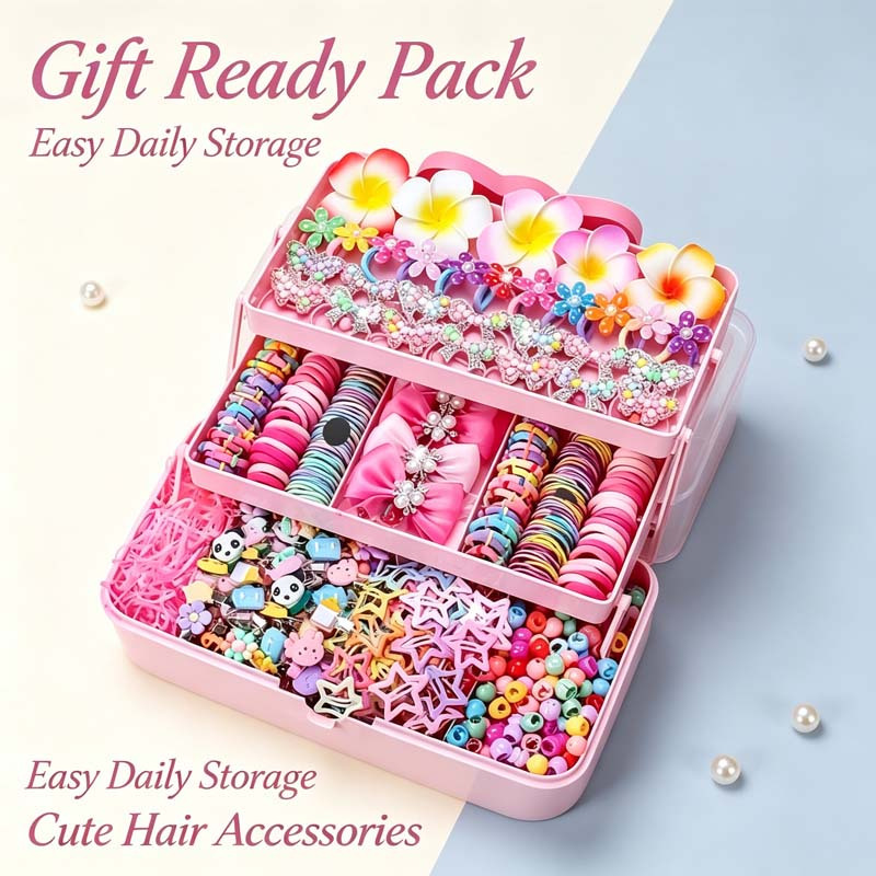 502pcs Mixed Hair Accessories Set in Random Styles and Colors