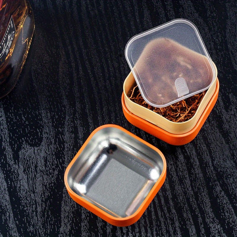 airtight containers for tobacco 1pc portable metal cut tobacco storage boxes durable plastic