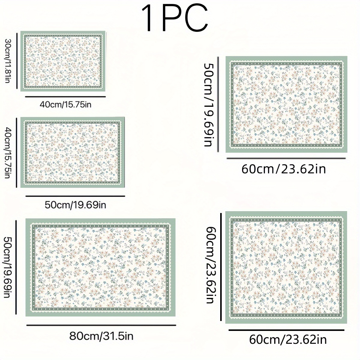TEMU 1 pieza, Alfombrilla de secado y minimalista con diseño floral, tapete para secar vajilla, para secar platos con diseño colorido, tapete para