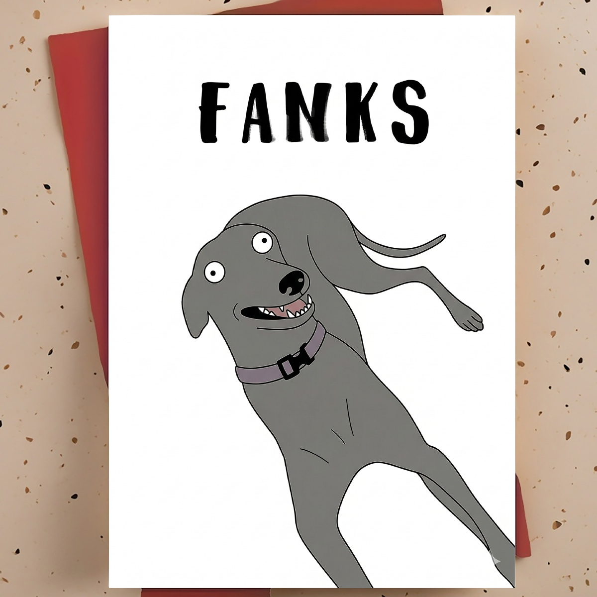 TEMU A Humorous Dog Thank You Card For Men And Women, Featuring An Envelope, A Cute Card To Gratitude, Perfect As A Sweet Friendship Gift For , , Or