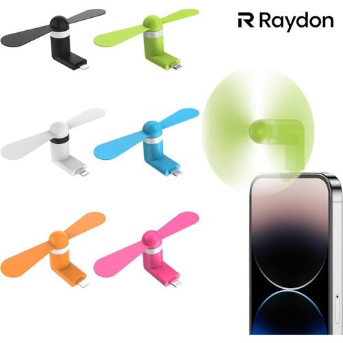 juego de 6 ventiladores de enfriamiento portátiles usb para teléfono, con type-c/lightning/micro usb, miniventilador para smartphones e ios, enfriador externo usb para smartphones, tabletas, lectores (sin electrónica)