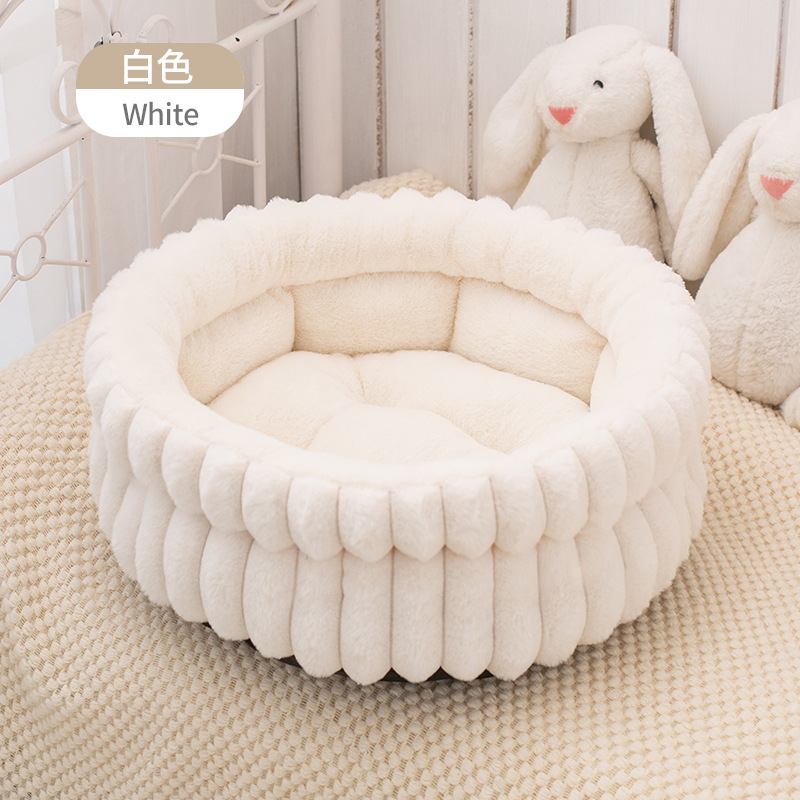 TEMU 2026 New Circular Cat Bed | Thickened, Moisture-proof, Warm, Polypropylene, Contemporary Style