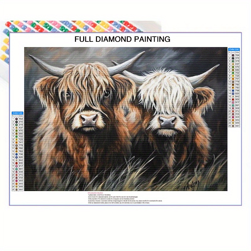 TEMU 5d Full Diamond Round Diamond Painting Kit, Diamond Painting Craft, Mosaic Decoration Craft Wall Art, Animals, Scenery, 30*40cm/ 11.8*15.8