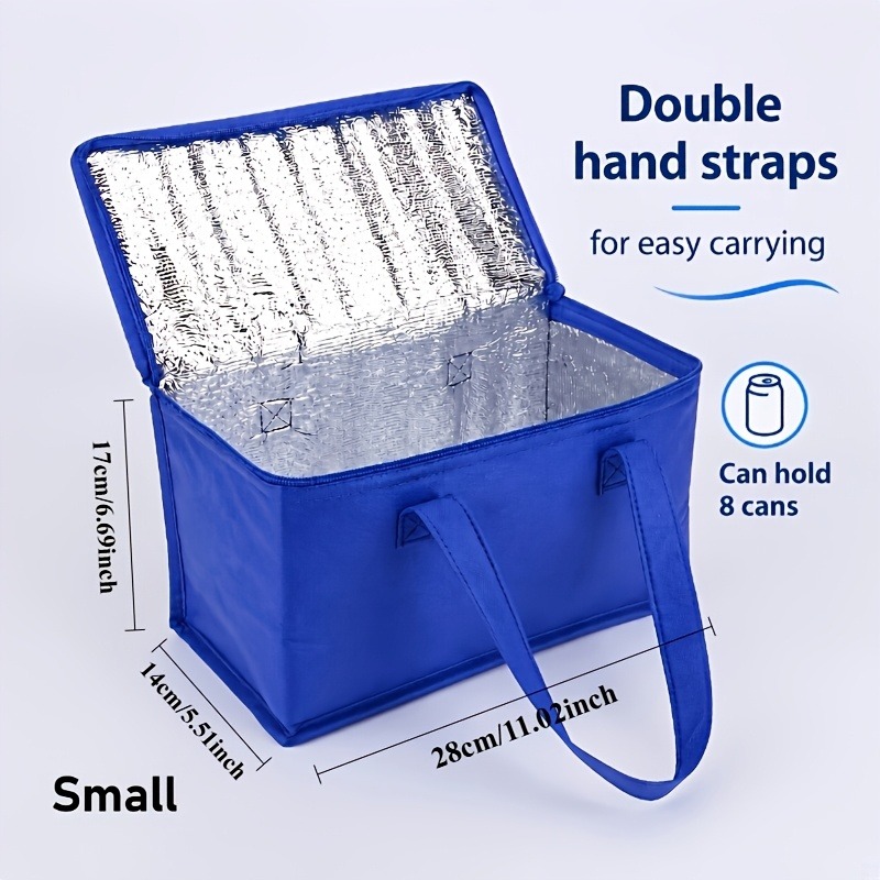 Small Insulated Cooler Bag for Lunch & Drinks, Portable