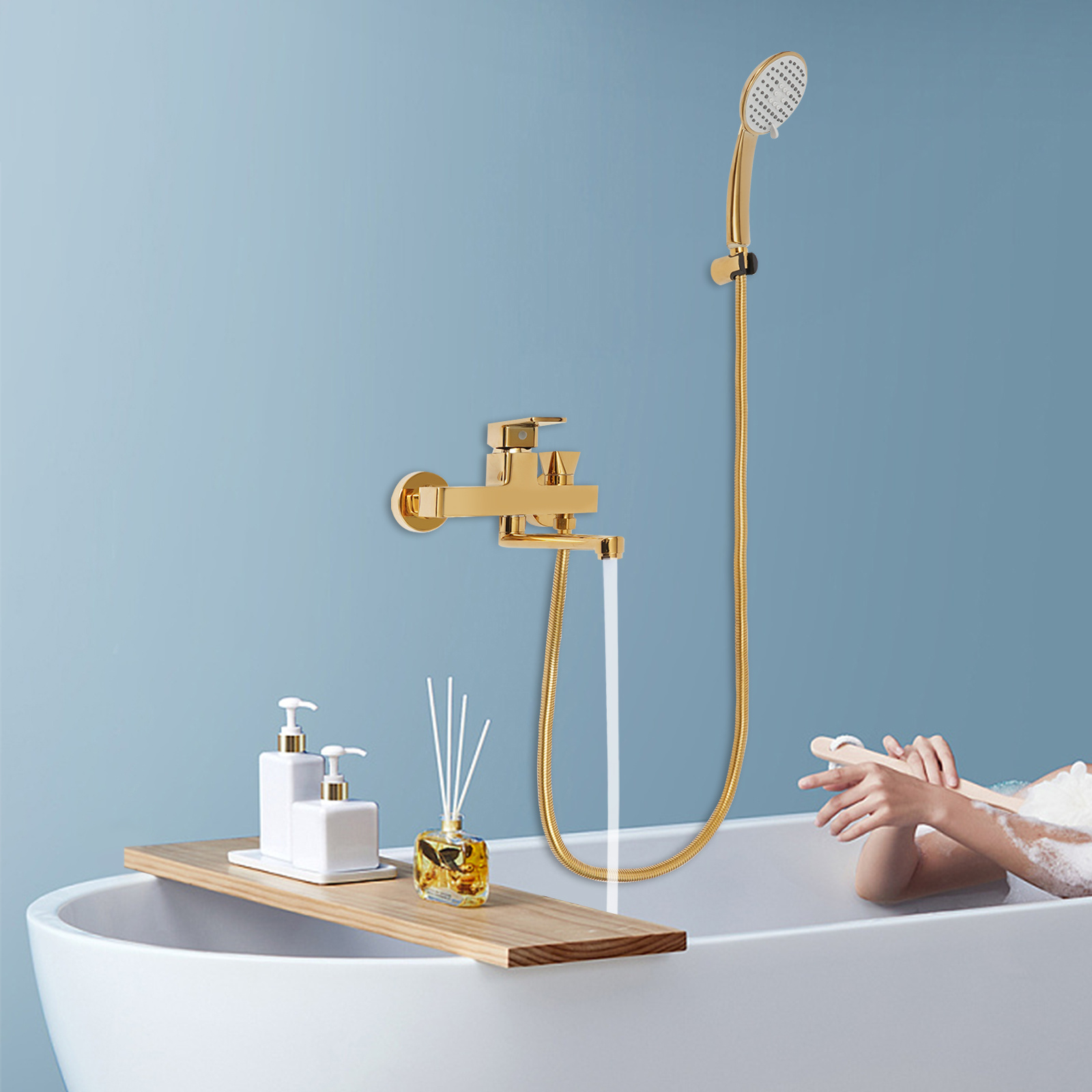 Shower Set, Shower Mixer With Hand Shower, Shower Set For The Bathroom, Multiple Hand Shower , For Hotels, Bathing , Swimming Pools, Gyms, Beauty Salons, Or Homes