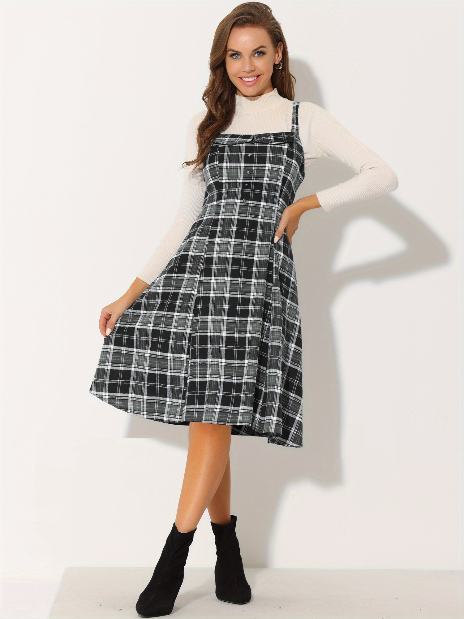 pinafore dress sold on Temu United States