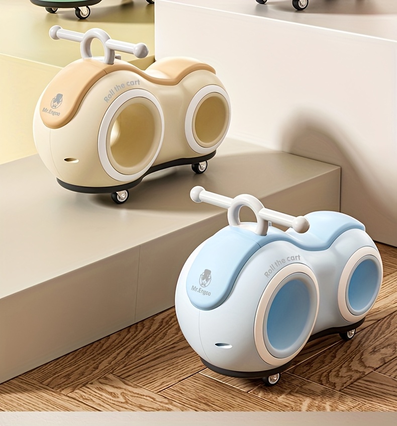 Baby Walker & Toddler Balance Bike with 4-Wheel Stability, 220lb Anti-Tip, Music & Lights - Indoor/Outdoor Ride-On Toy for 12-24 Month Boys & Girls, Parent-Child Interactive Learning Bike, Ideal First Birthday Gift (Pink/Green/Blue/Yellow)