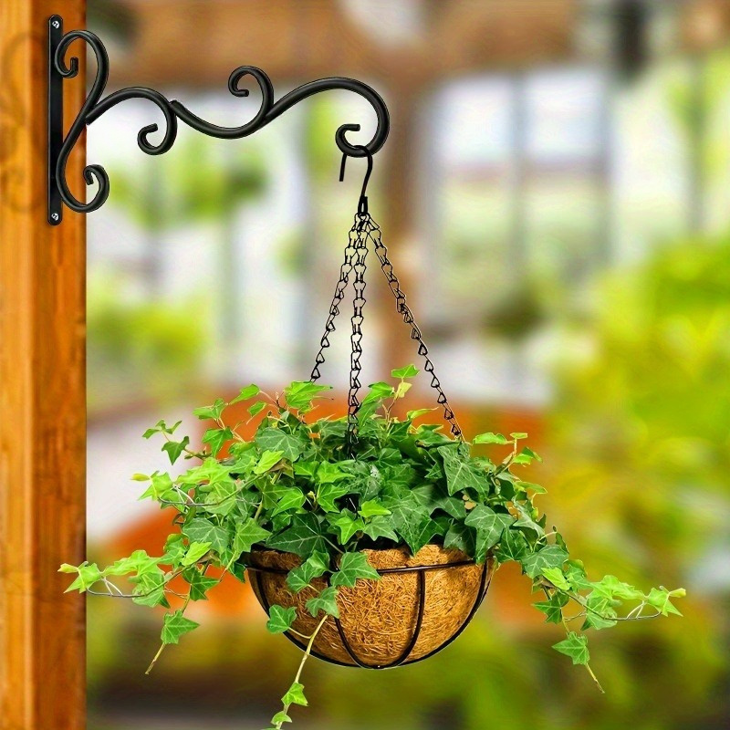 wrought iron plant hangers rustic wall mounted - Temu Hungary