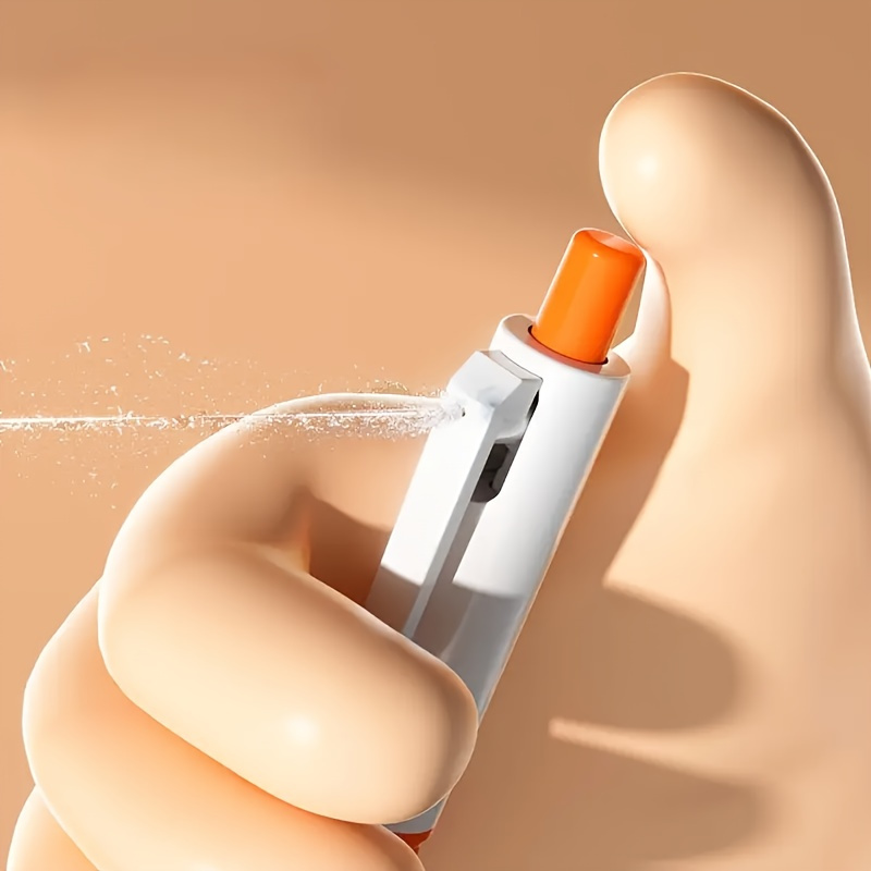 1 stück lustiges prank-wassersprühpens, gag-sprühpens, das zum wasserspiel verwendet werden kann, zufällige farbauswahl (orange/rot/weiß), lustige prank-requisiten - lustige meme-trickspielzeug, pvc-material,  -glasabdeckung, zufällige farbauswahl 0