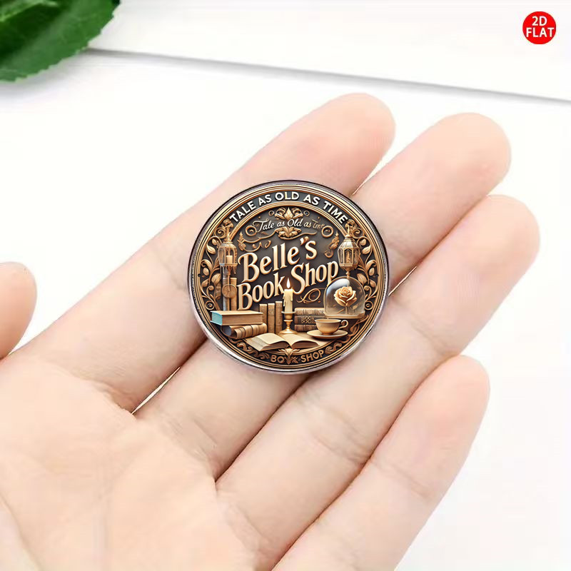 2D Flat Retro Brooch, Versatile Accessory for Gifts