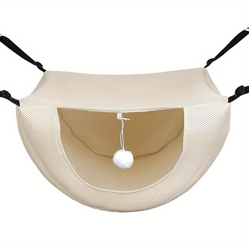 Adjustable Cat Hammock with Straps for Pet Cages