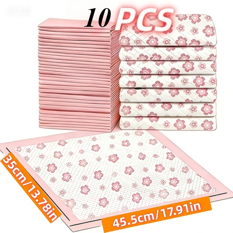 TEMU Paquete de 20/10 (20+10 para gatos, perros, conejos) de pañales de entrenamiento para cachorros de 6 capas a prueba de fugas - Pañales