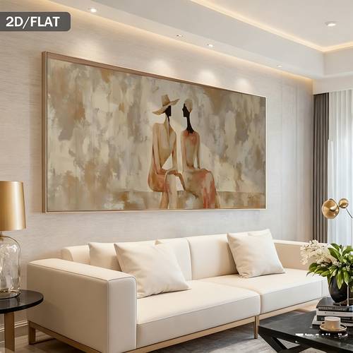 2d flat 2d flat wall d cor decorative art for large wall decorations horizontal panoramic oil painting extra large bedside hanging art frameless horizontal art suitable for living room bedroom housewarming gift