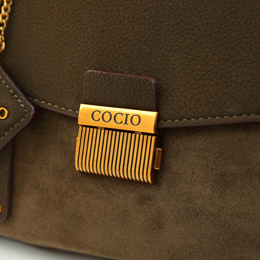 Handbag detail with accessories