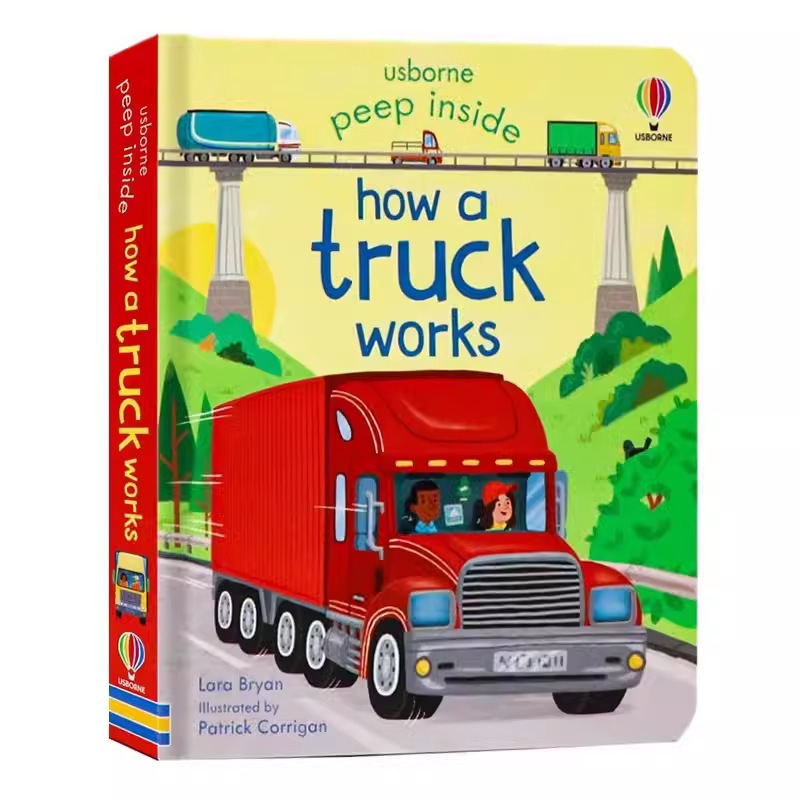 TEMU Trucks Durable Compact Busy Learning Materials, Designed For English Learning. Interactive Comics Readers, Vibrant Colors, And Fun Party