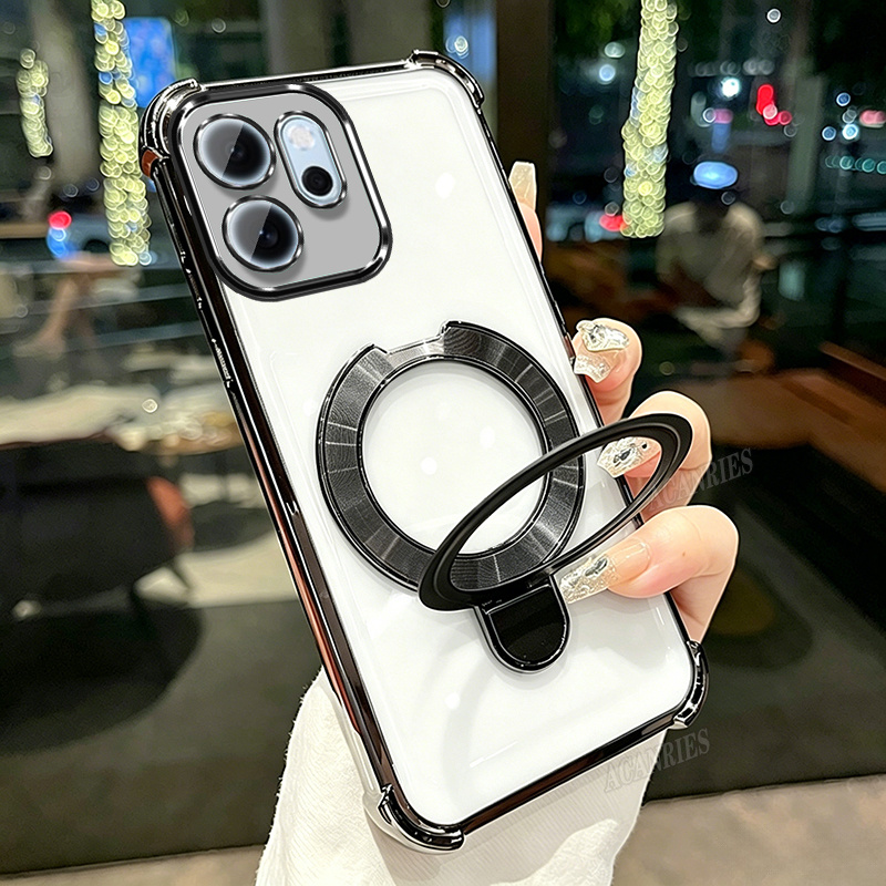 TEMU Phone Case - For Oppo Reno 14f/ Reno14 5g/ Reno14 Fs/ Reno14 Fs 5g/ Reno14 Pro 5g/ Reno14f 5g Phone Case With Self-adhesive Magnetic Ring Stand