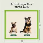50 100 pack extra large 34 x28 dog pads jumbo size disposable puppy training pads with 6 layer leak proof design super absorbent heavy duty quick pads for large breed dogs housebreaking senior pets