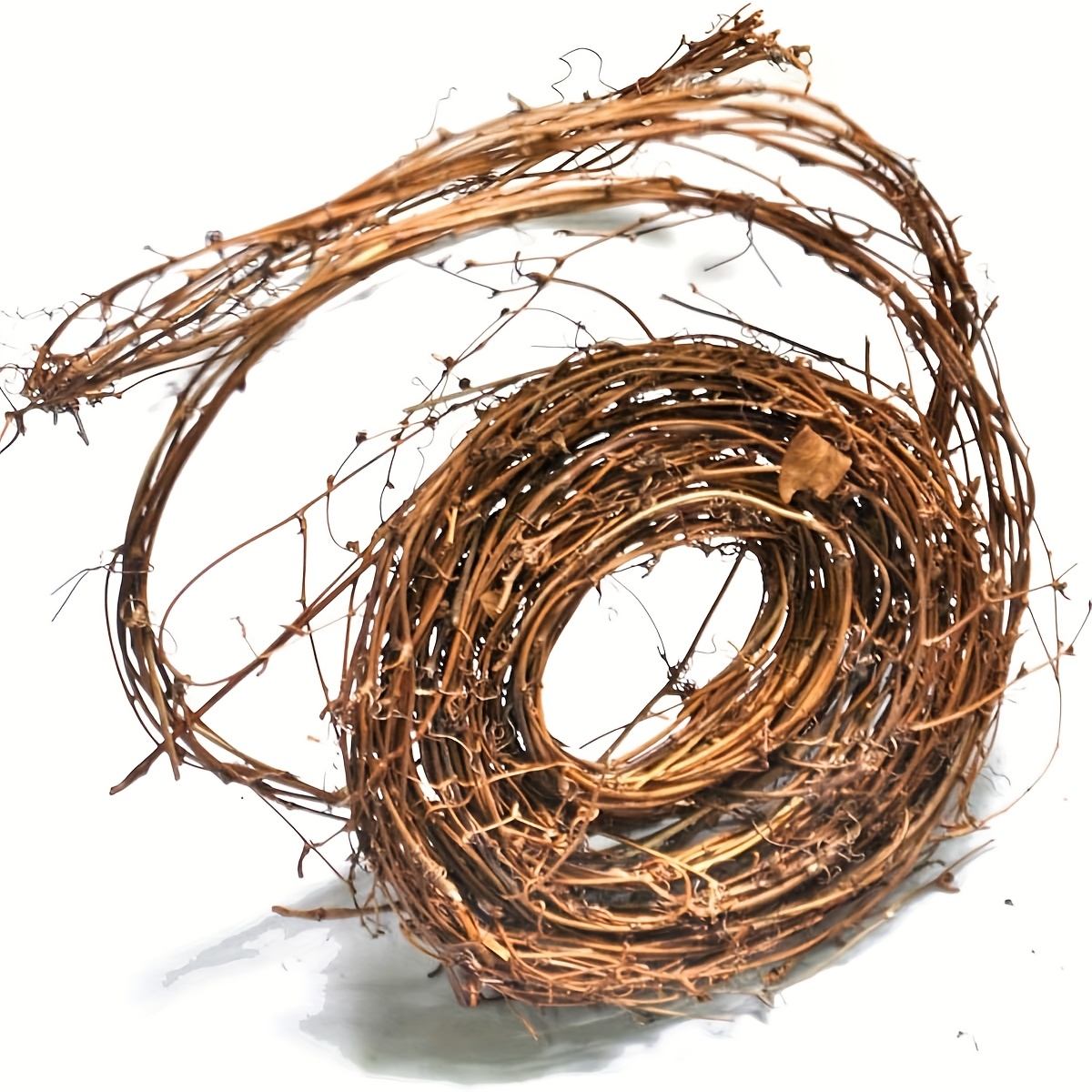 Image of 1 Vine Grapevine Wreath For Christmas Wedding Door Wall Decor - 4.6 Meters With Vines Suitable For Diy Crafts, Wedding Arch,, Decoration - Vine Material, Christmas Decor Halloween