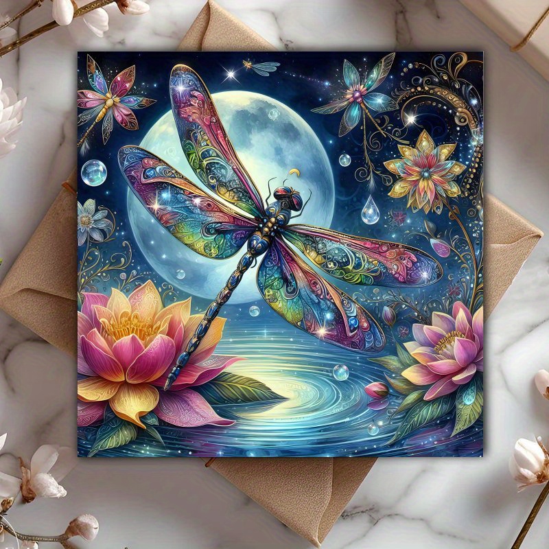 TEMU A Sparkling Dragonfly Birthday Card, A Unique Gift For , Coworkers, Sisters, Husbands, Or , Christmas, Halloween, Or Any Occasion