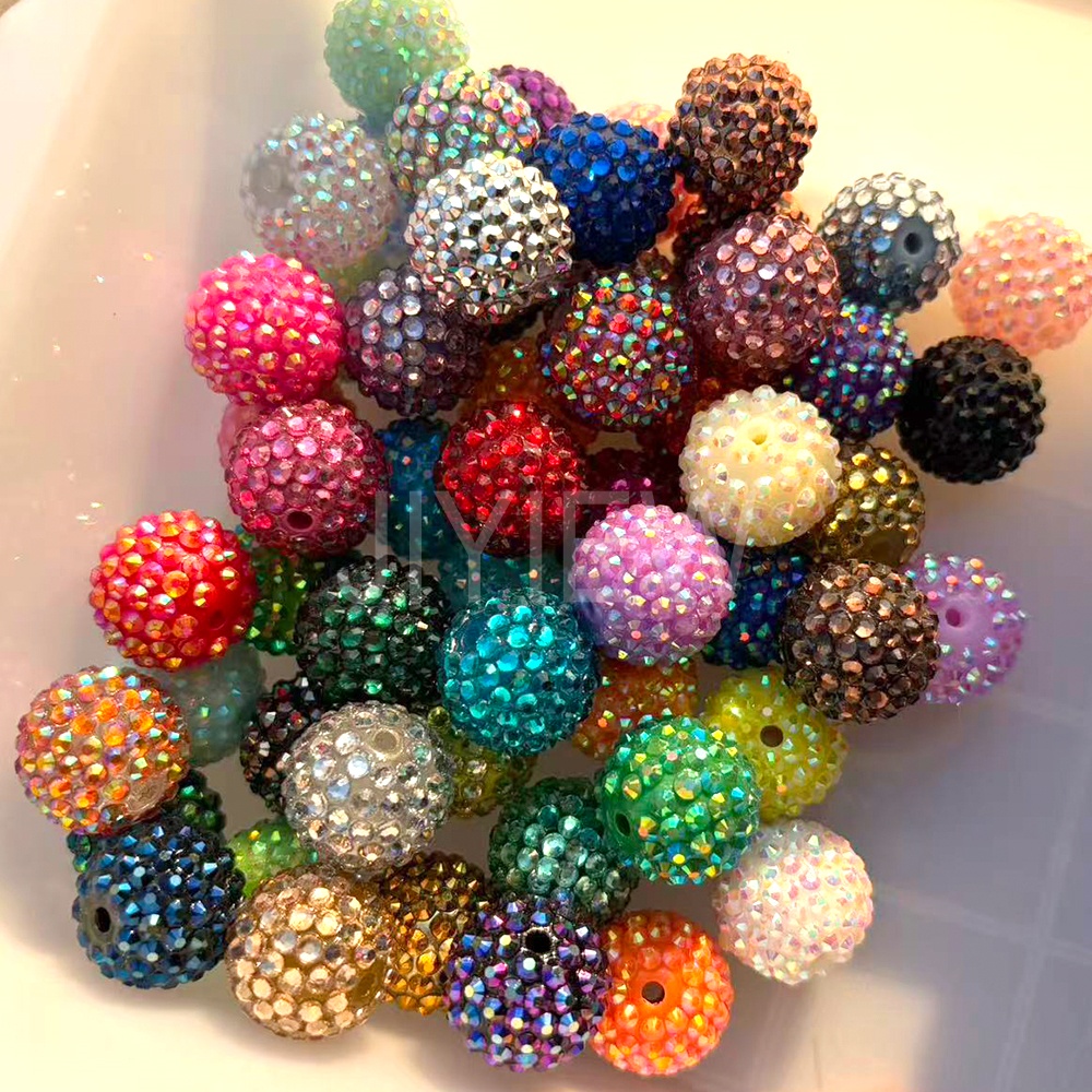 TEMU 25pcs Of Colorful And Shiny Beads, 16/20mm In A Of Color Mixed Loose Beads, Are Very Suitable For Making Beaded Pens, Keychains And Other Gifts