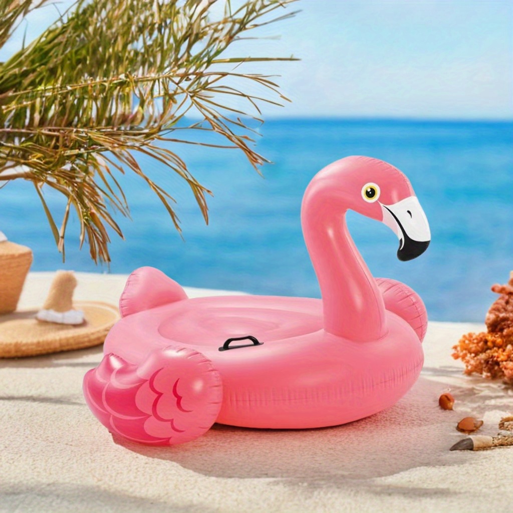 giant inflatable flamingo float bed handle durable pvc Temu Austria