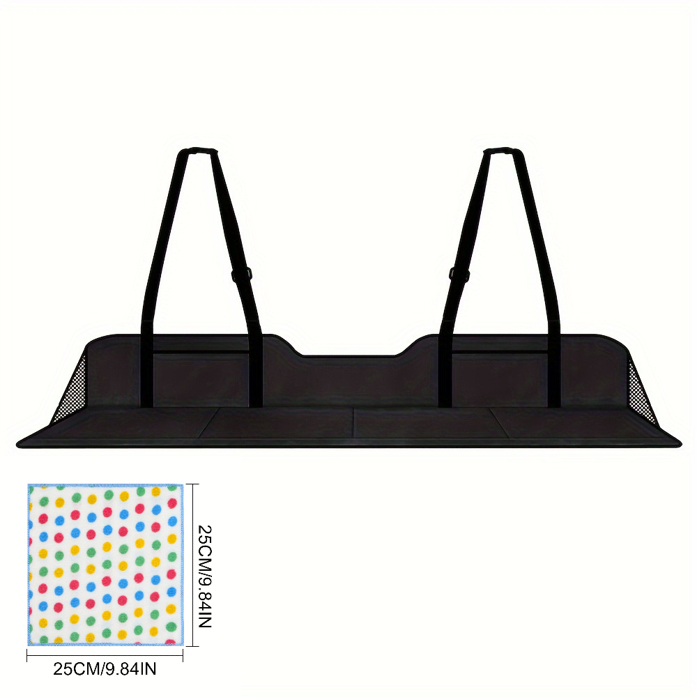 TEMU 1 Rear Seat Reclining Bed Extension Pad   1 Colorful Car Cleaning Cloth, Car Camping Sleeping Bed Accessory, Rear Seat Extension Pad, Suv Trunk