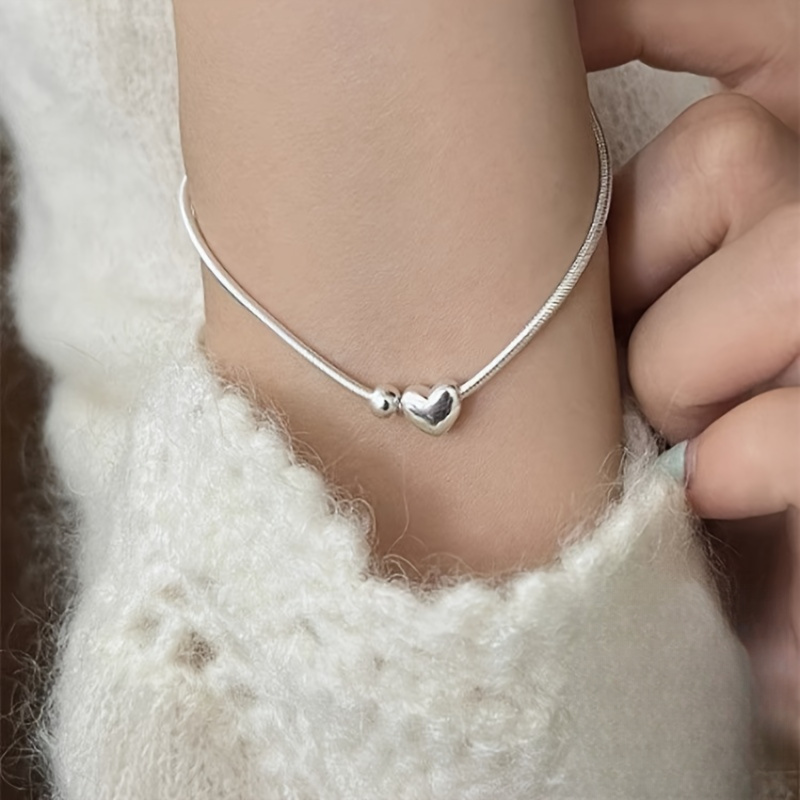 Heart Pendant Bracelet for Anniversary & Everyday