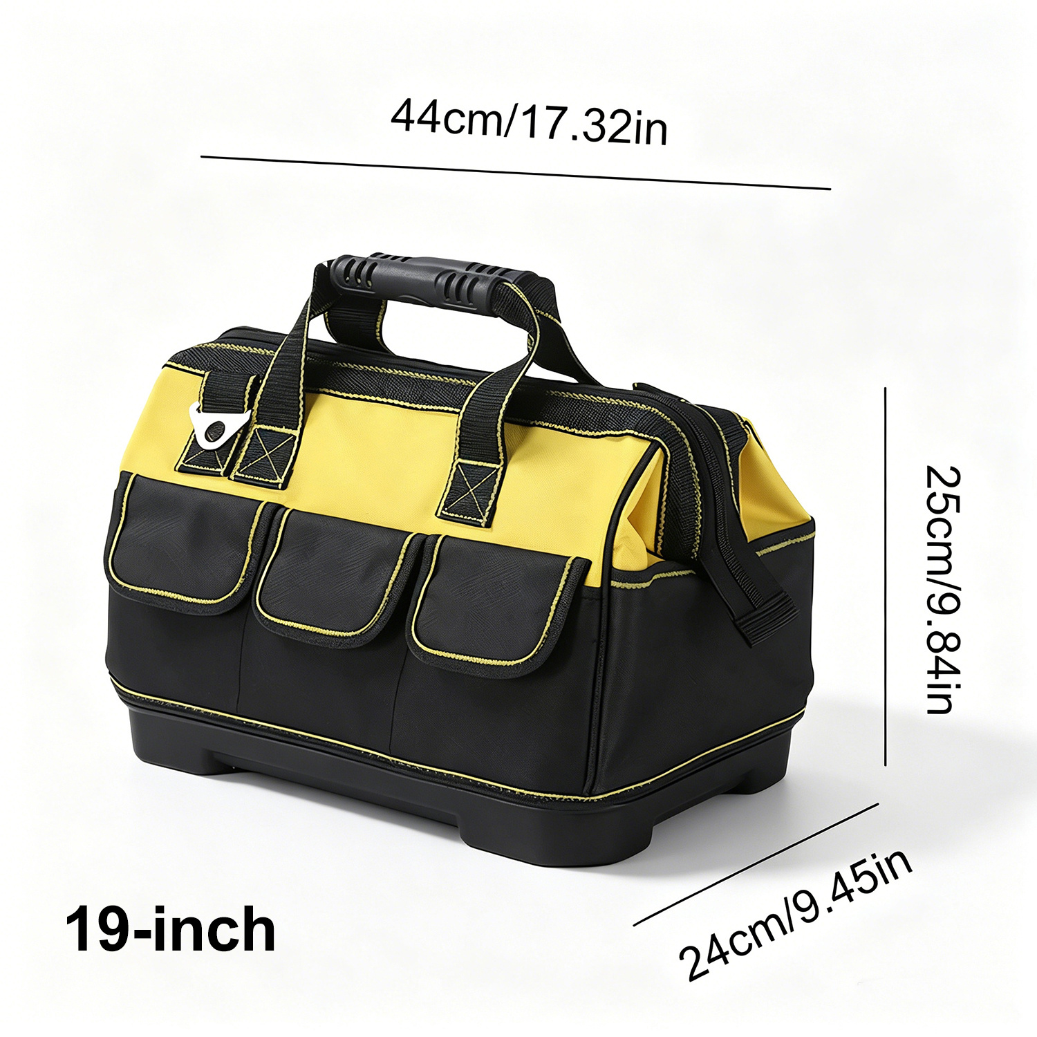 Image of 17/19-inch Tool Bag Organizer, Mouth Tool Storage Bag With Adjustable Shoulder Strap Tool Bag Organizer For Home & Equipment Storage With Shoulder Strap