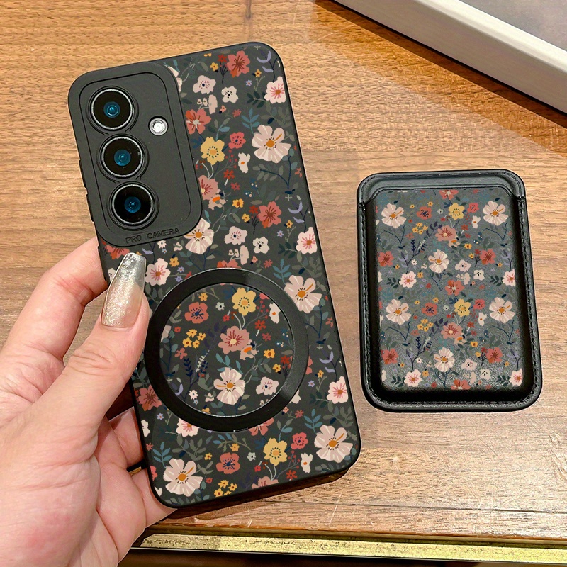 TEMU A High-quality, Stylish, And Shock-resistant Magnetic Phone Case Featuring A Colorful , Designed For The Galaxy S25. It Includes A Luxurious