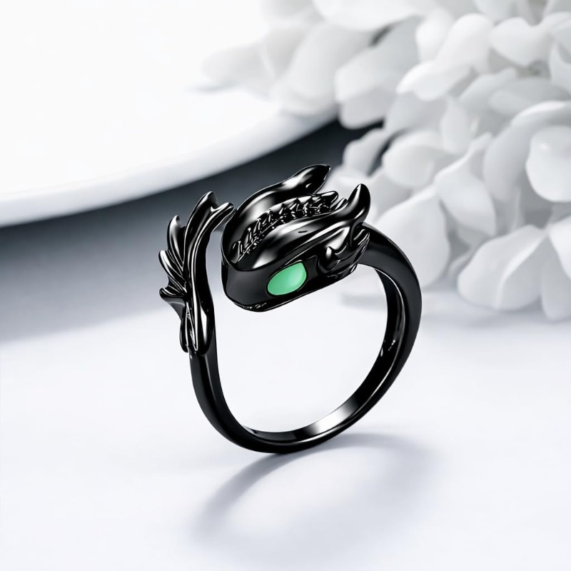 TEMU Anillo - Diseño Único con Forma de Animal, Anillo Índice Ajustable para Hombres y Mujeres, Joyería Adorable de Declaración, Accesorio de Moda de