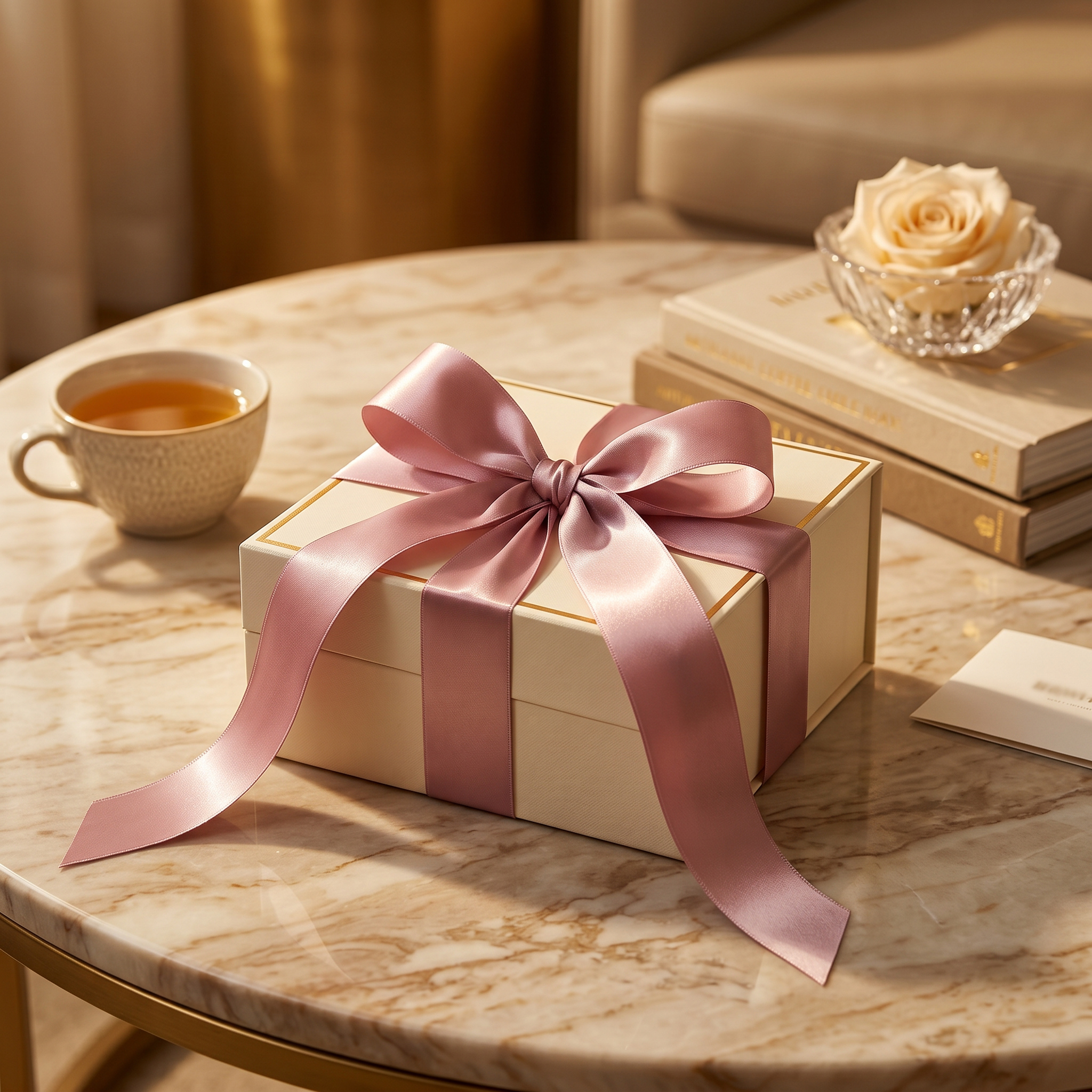 TEMU Ruban d'emballage cadeau rose poussière 41 mm (1,6 pouce) x 21,5 m, ruban d'artisanat en satin pour de cadeaux, ruban pour la fabrication de