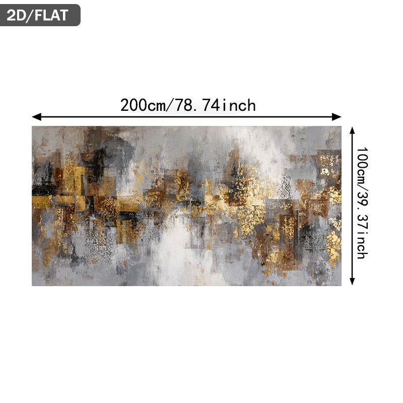 TEMU 2D Piatto, (2D/PIATTO) 1pz Extra Large Moderno Senza Cornice su Tela Astratto - Marrone Grigio Grande Poster d' da Parete, per Soggiorno,