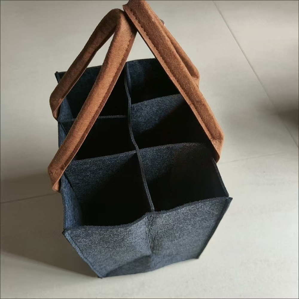 1 Luxury Wine Gift Set, Holds 6 Bottles, Portable Bag, With Protective Lining And Dividers, Ideal For Father's Day, Christmas And Birthdays, Provides Solutions At